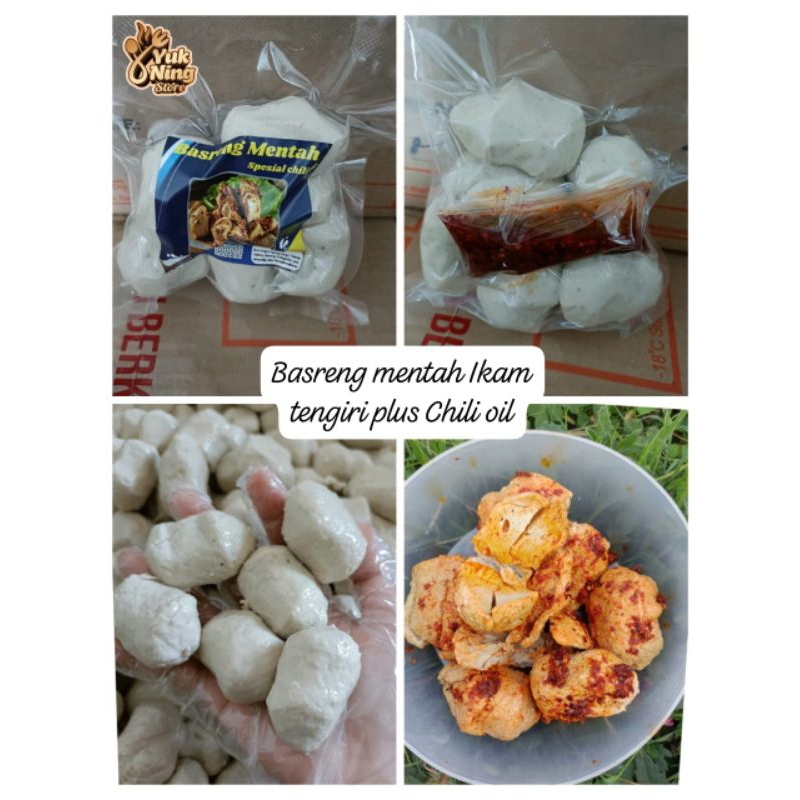 

Basreng ikan tenggiri plus chili oil isi 6pcs