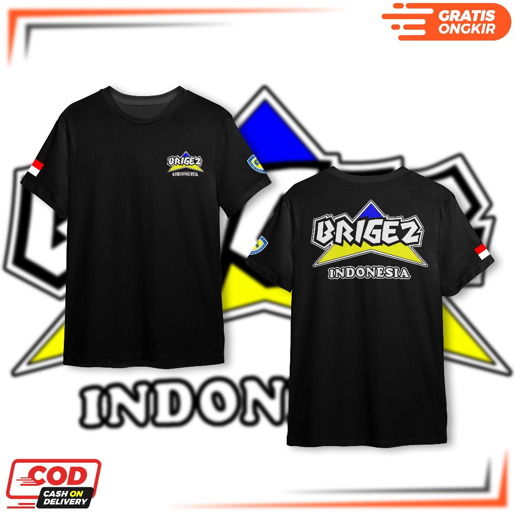 Kaos Brigez Indonesia Terbaru - Baju komunitas Motor Indonesia - Kaos Ormas - Kaos Keren - Kaos Terb