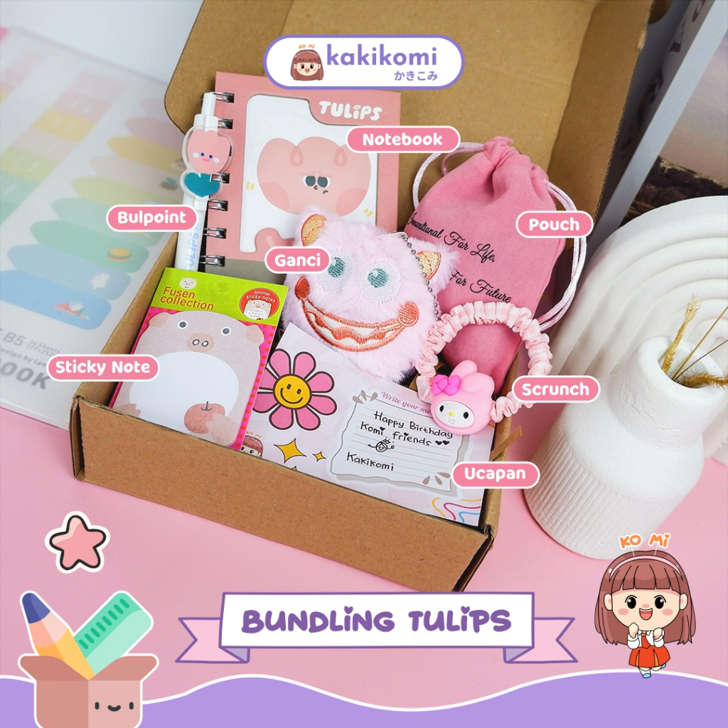 

Paket Alat Tulis Set 6 In 1 Kado Ulang Tahun Cewek Hampers Alat Tulis Lucu Karakter Monster Labubu