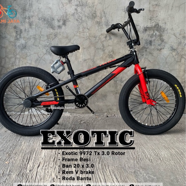 Sepeda Anak Cowok BMX exotic ban 3.0 Rotor ukuran 20 inch | sepeda anak Bmx | Sepeda anak laki laki 