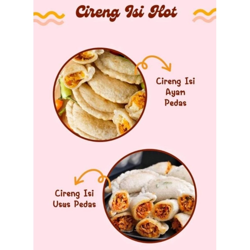 CIRENG ISI/CIRENG PEDAS ISI/CIRENG ISI AYAM PEDAS/CIRENG ISI USUS PEDAS