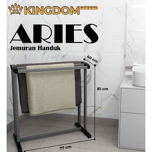 QAZ1 JEMURAN HANDUK KECIL ALUMUNIUM TEMPAT PENGERING HANDUK TAURUS ARIES