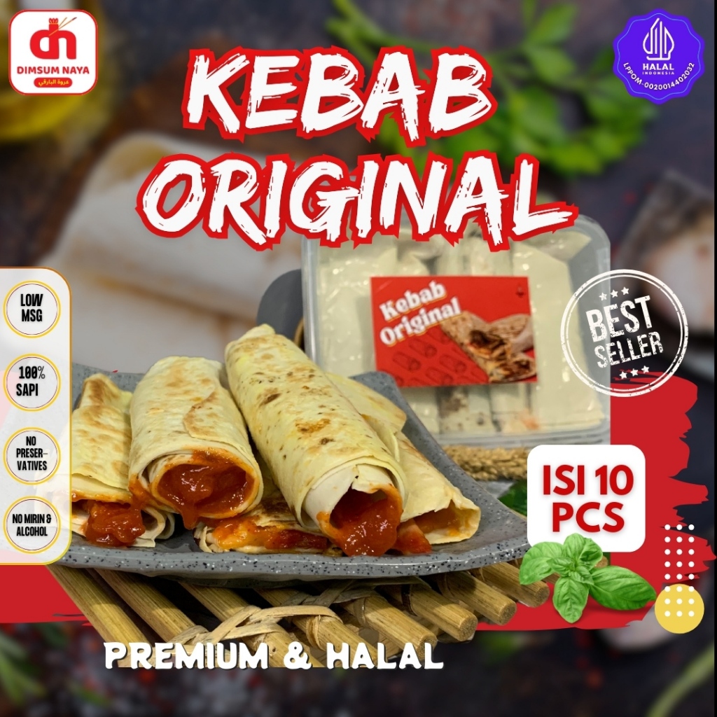 

KEBAB FROZEN PREMIUM & HALAL isi 10 PCS Harga Super Hemat