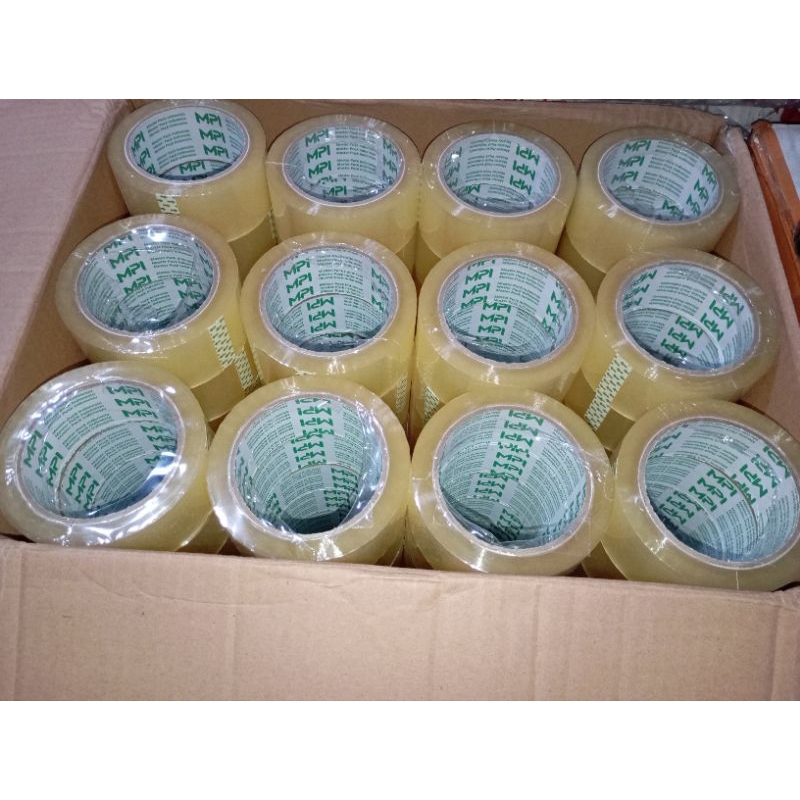 

Lakban MPI Bening Coklat 1 dus isi 72 roll /pcs ukuran 100 yard × 45 mm | Lakban Murah Merk MPI Ekonomis | Lakban Ecer untuk Packing | Toko Lakban Pati