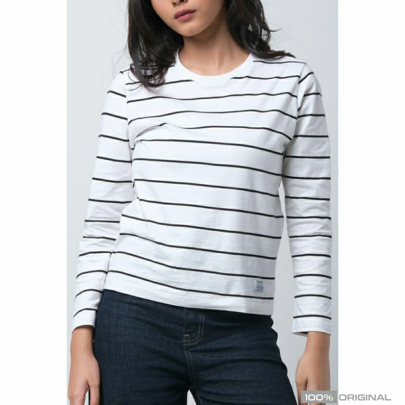 new arrival logo jeans original kaos wanita