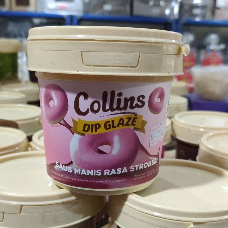 

Collins Dip Glaze Rasa Strawberry 300gr