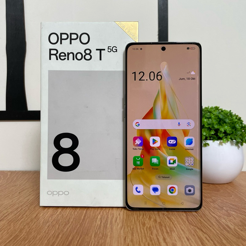 oppo reno 8T 5G 8/256gb siap pakai