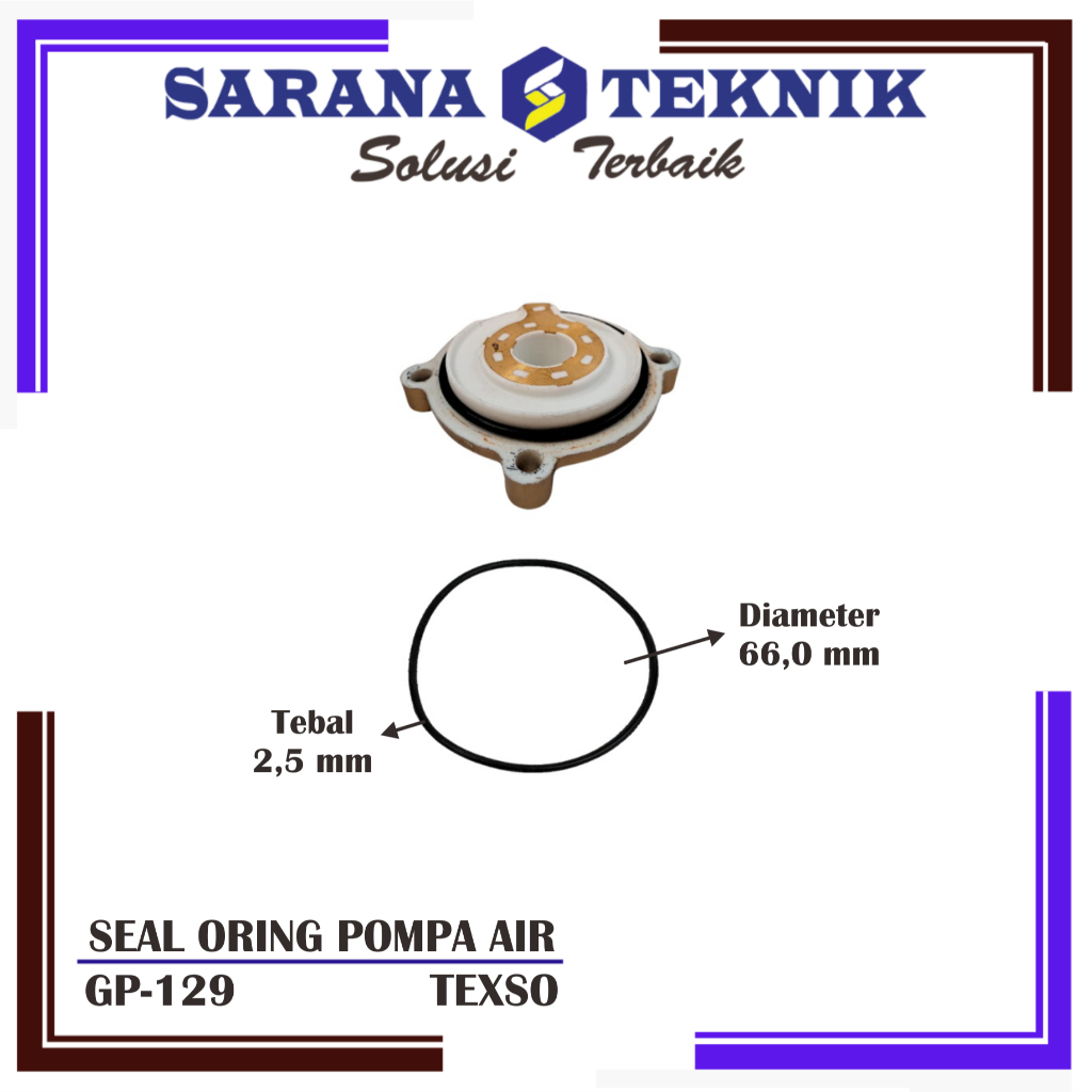 KARET SEAL ORING GELANG IMPELER POMPA AIR PANASONIC GP 129 TEXSO