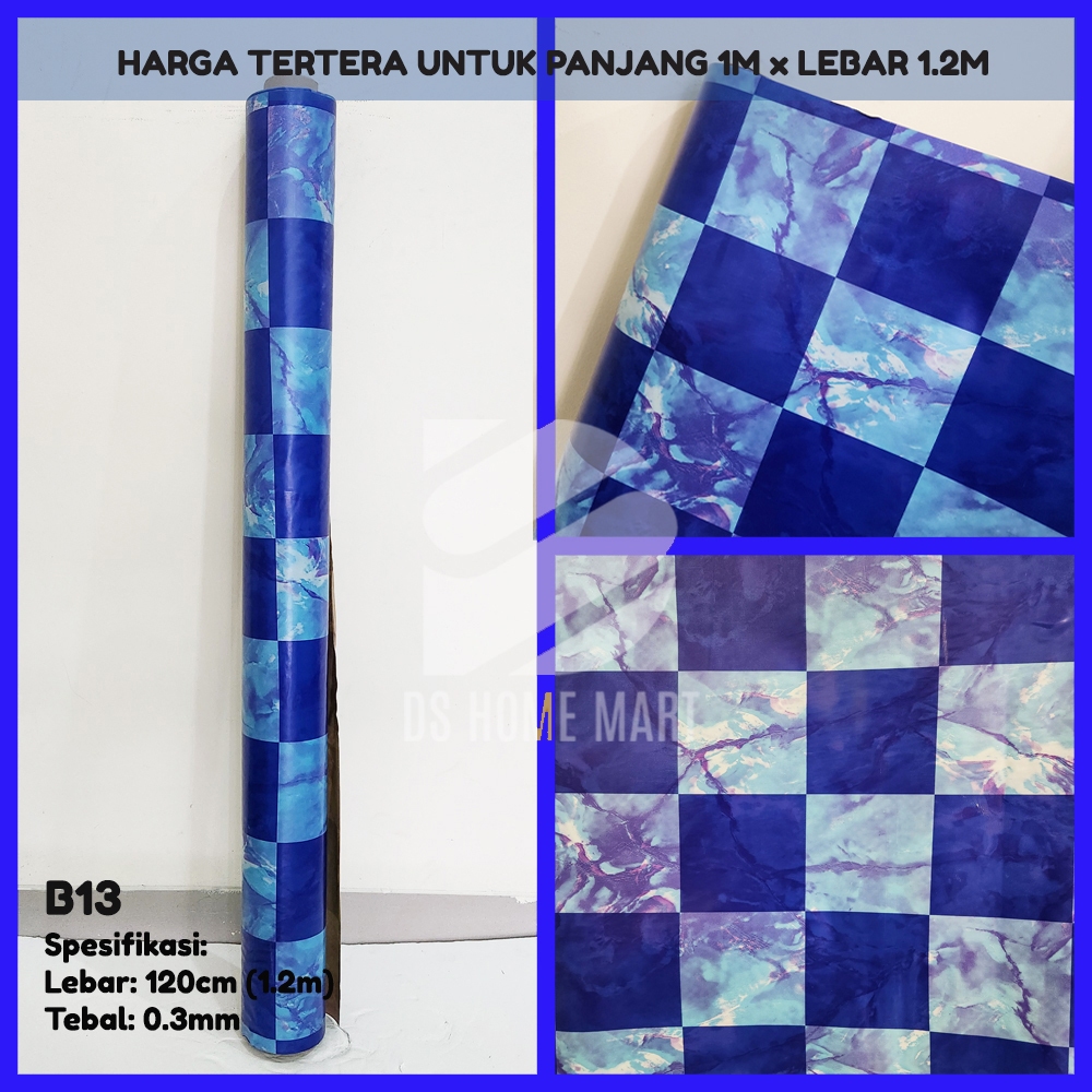 B13 - Karpet Lantai Tikar Plastik Taplak Meja Vinyl METERAN