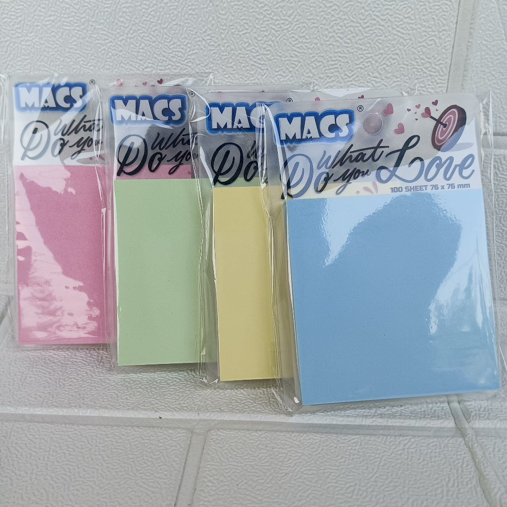 

POS IT / STICKY NOTE Cantolan Uk 76 x 76 mm Warna Pastel Random