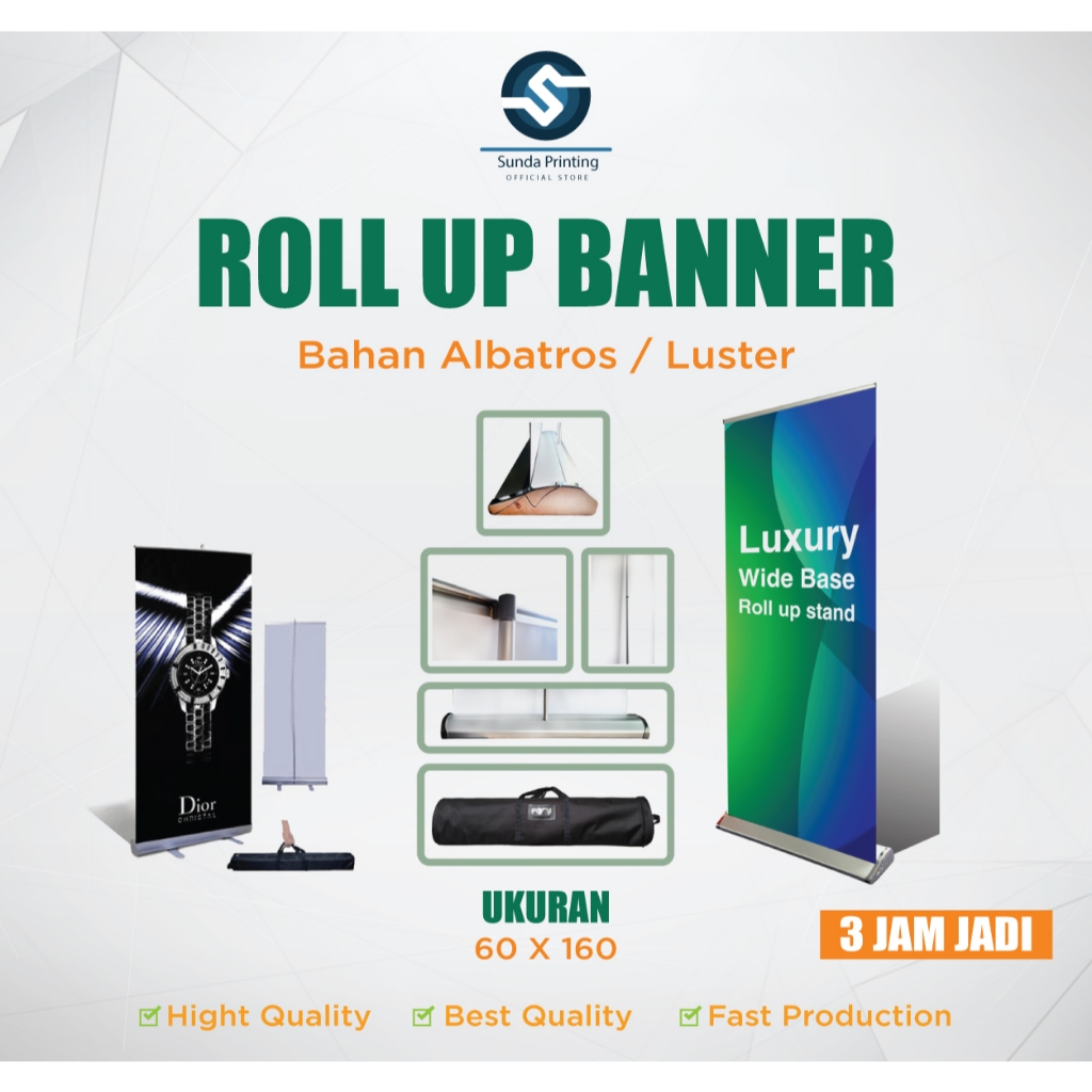 ROLL UP BANNER | STAND BANNER 60 X 160 ALBATROS / LUSTER