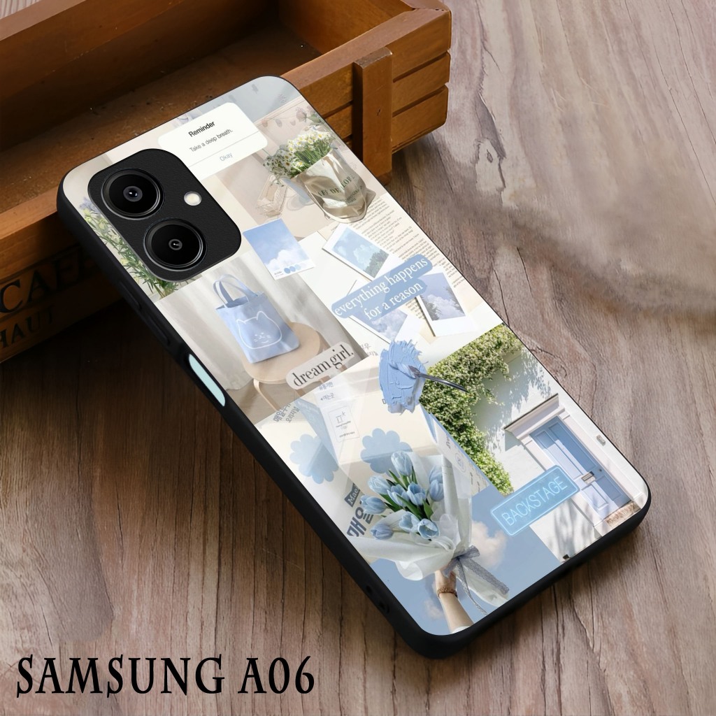 Softcase Glossy Glass Samsung A06 Terbaru [ GSC20] Casing Handphone Samsung A06 - Pelindung Handphon