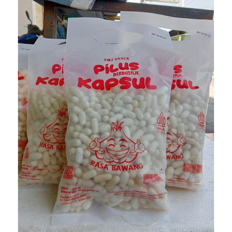 

Pilus Kapsul Bawang Gurih Dan Renyah isi 200 gr