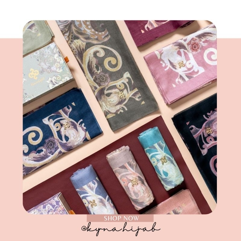 MARESHA SCARF • JILBAB SEGI EMPAT heaven lights HLpremium scarf