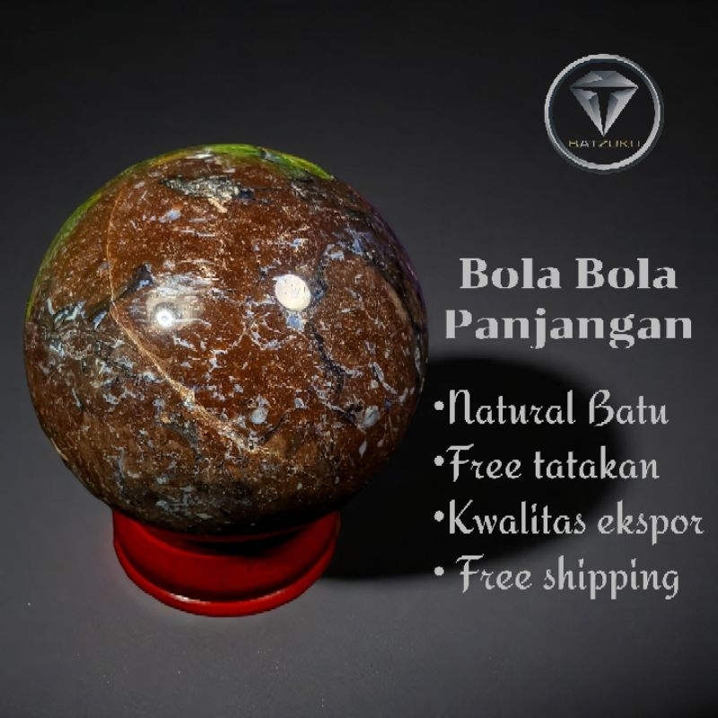BATZUKU | Pajangan Bola Bola Batu Alam | Gratis Tatakan