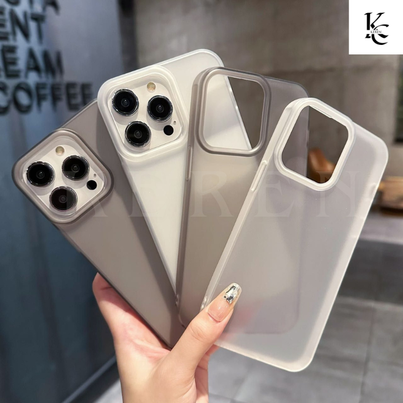 Casing Ponsel Matte Dove Ultra-tipis For Ip 11 12 13 14 15 16 Pro Plus ProMax Simple High-End Phone 