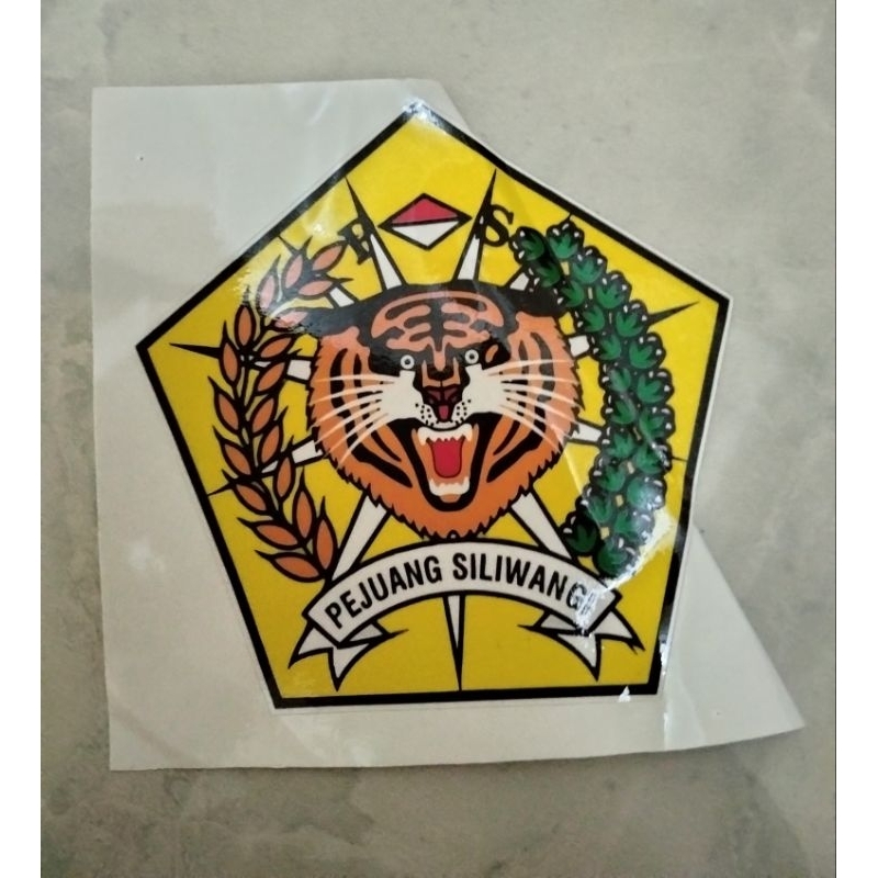 stiker pejuang Siliwangi print cut