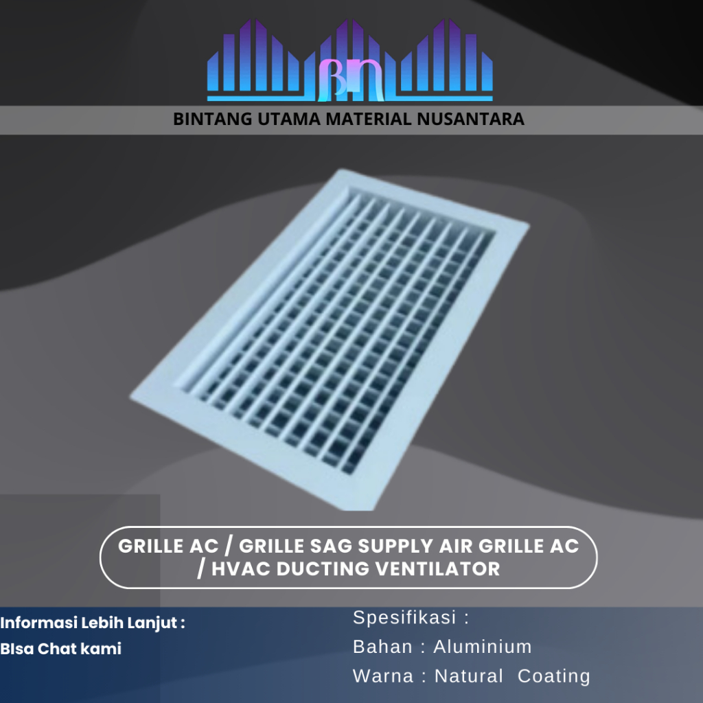 Grille Ac / Grille SAG Supply Air Grille AC / HVAC Ducting Ventilator