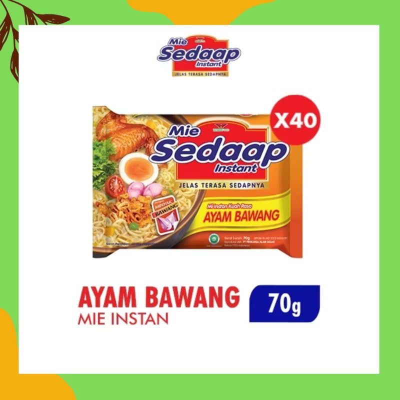 

MIE SEDAAP INSTAN AYAM BAWANG 70g