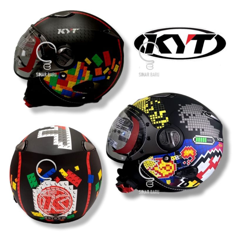 helm KYT Elsico Helmet dewasa pria wanita SNI Original