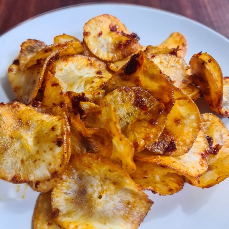 

Keripik singkong balado rasa pedas manis 500gr