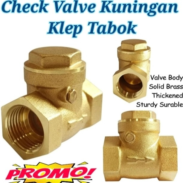 Klep Tabok/Kuningan Check Valve/Full Tembaga Klep Tabok Ukuran 2" inch