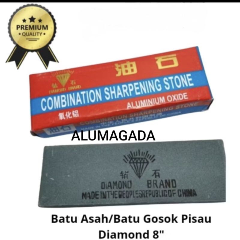 ALUMAGADA BATU ASAH DIAMOND 8"/BATU ASAH PISAU CAP DIAMOND ORIGINAL 8"