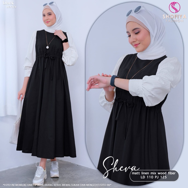 GAMIS DRESS SHEVA MIDI DRESS ORIGINAL BY SHOFIYA