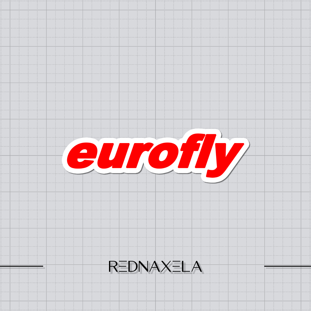 

Stiker Vinyl Eurofly Airlines Stiker Koper Outdoor Waterproof Sticker