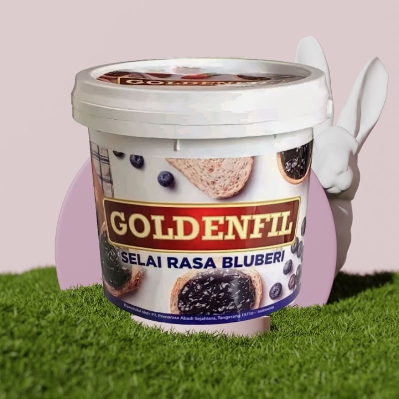 

Goldenfil Blueberry Jam 1Kg Selai Rasa Bluberi Premium Termurah Viral dengan buah asli