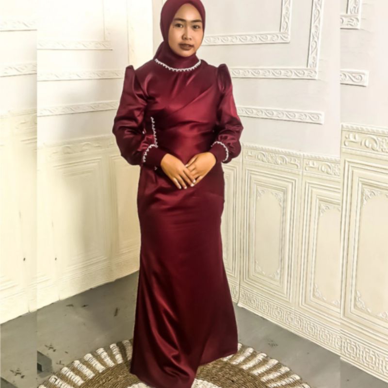 kharisma dress - gaun muslimah - gaun pesta muslimah - gaun pesta - gaun pesta mewah elegan -  gaunn