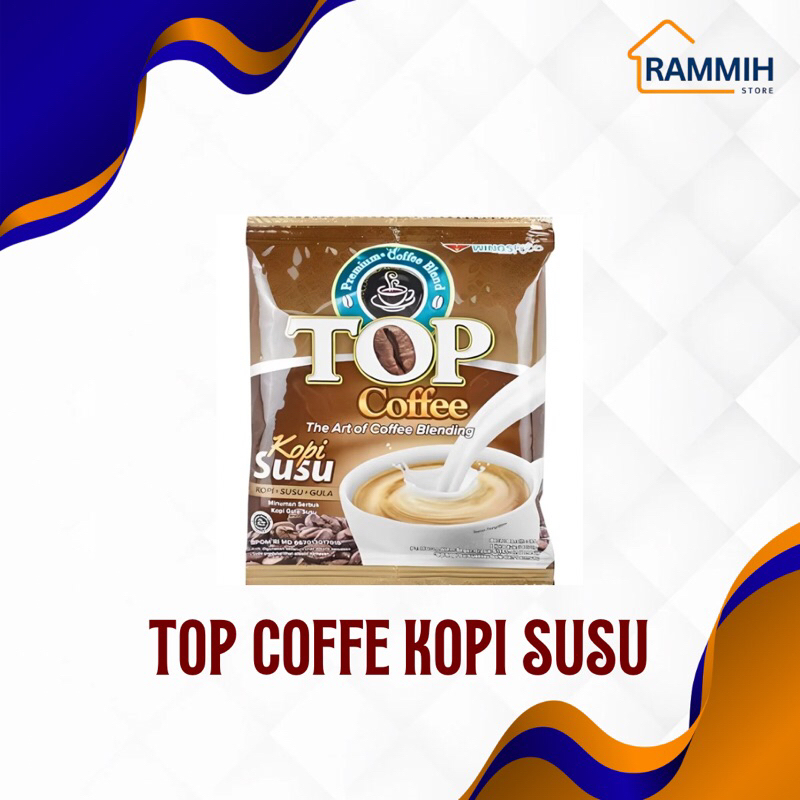 

(HARGA 1 RENTENG) Kopi Bubuk TOP Coffe Kopi Susu Isi 12