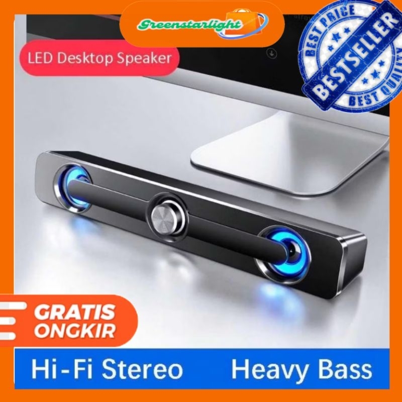Speaker Bluetooth Wireless SADA Soundbar Home Theater HiFi Stereo 3W - V-111