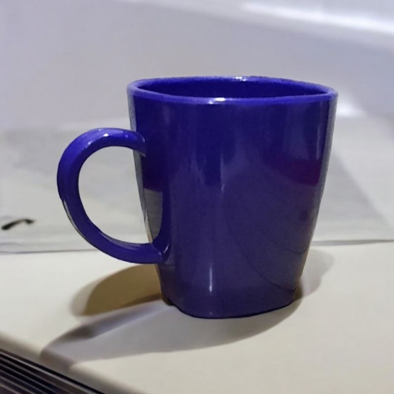 Cangkir/Mug Melamin Ungu isi 6pcs 3pcs dan 1pcs Tebal dan Tahan Panas