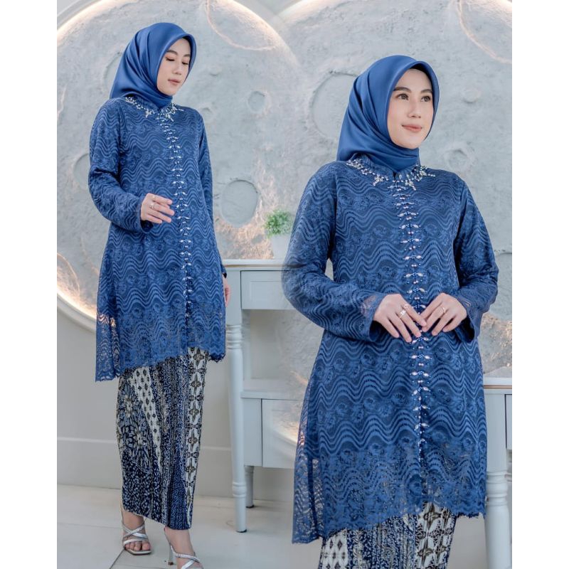 KHUSUS ATASAN KEBAYA TUNIK PAYET BAHAN BROKAT/KEBAYA TUNIK PAYET MEWAH TERBARU/KEBAYA SERAGAM PESTA 