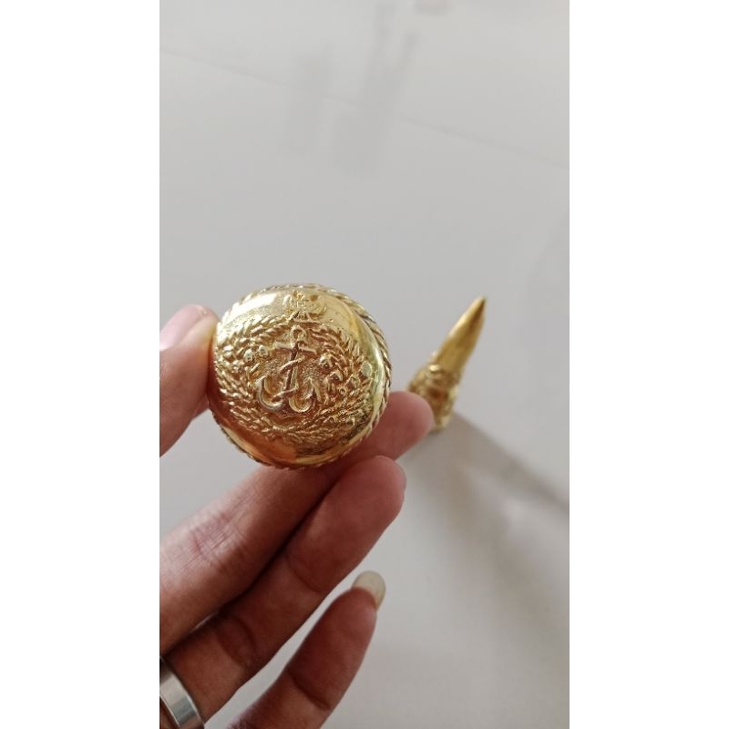 ornamen tongkat komando Wesi kuning TNI Al