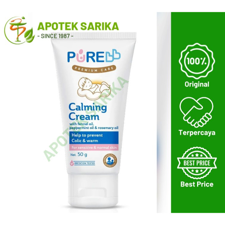 Pure Baby Calming Cream 50gr - Cream Untuk Perut Kembung Bayi