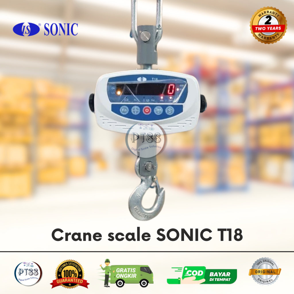 Timbangan gantung digital 150kg / timbangan ayam/ikan SONIC T18 150 kg