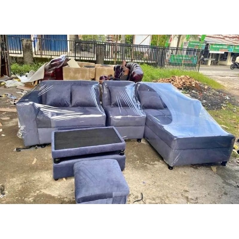 sofa L minimalis selonjoran