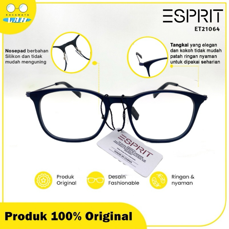 Frame kacamata ESPRIT - ET21064 100% Asli
