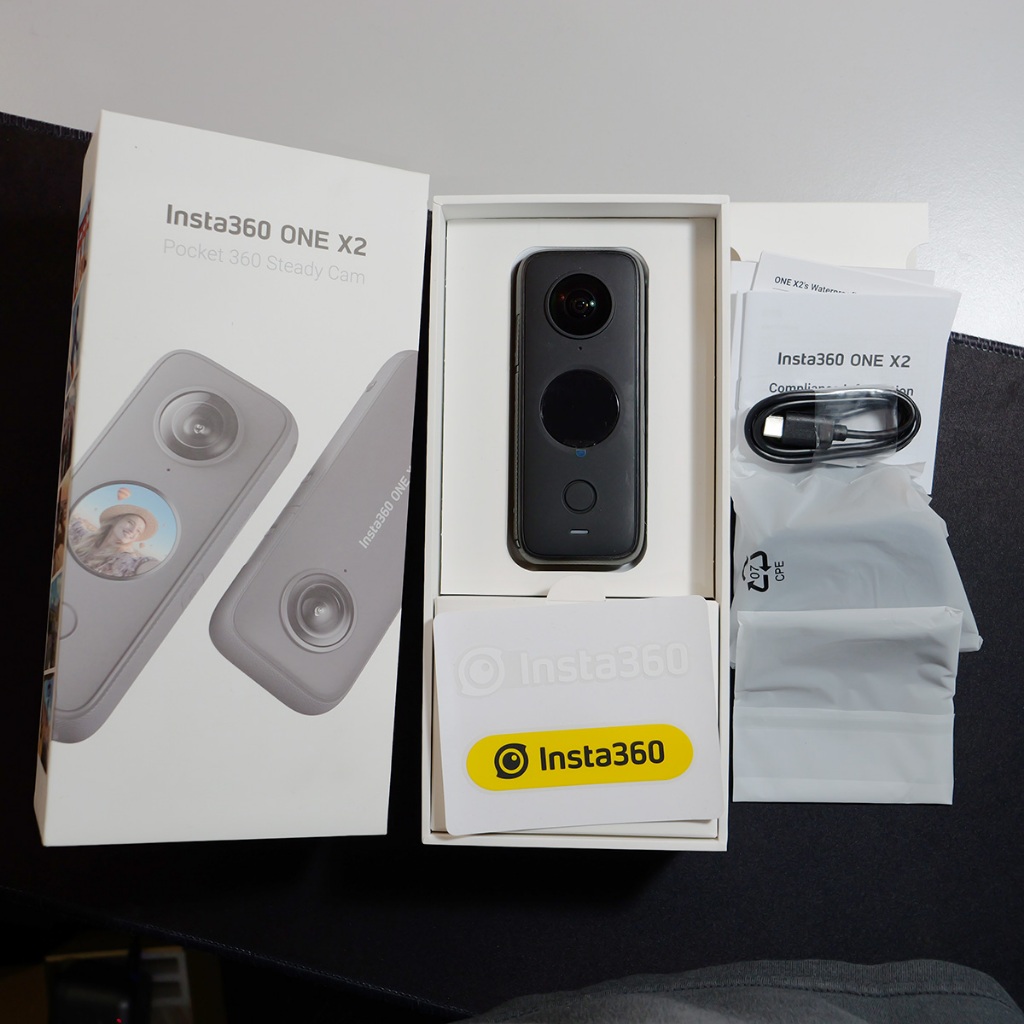 Insta360 X2 Pocket 360 Fullset - second free 1 Stick INSTA + Case