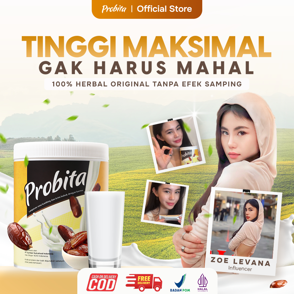 

Rekomendasi Zoe Levana untuk Tambah Tinggi Badan - Probita Susu Kurma 1 Kaleng 250 Gram