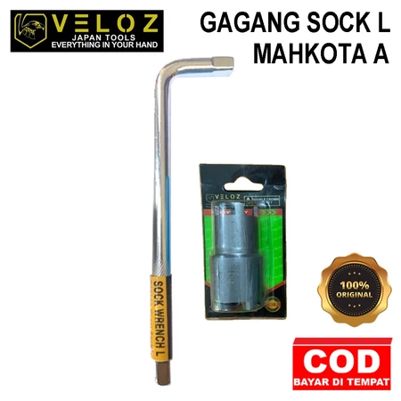 VELOZ Kunci Kopling / Treker Kopling / Tracket Coupling / Treker Mahkota / Gagang sock L Amtech