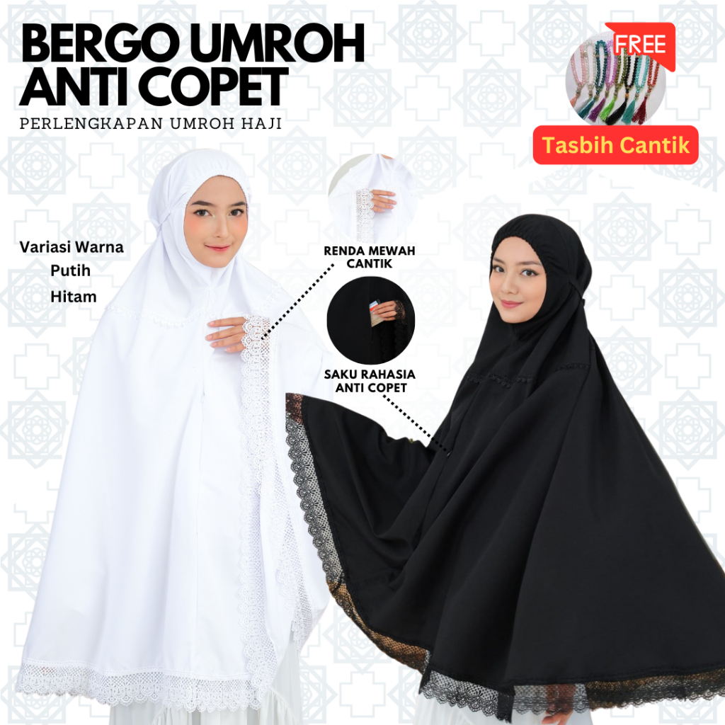 BERGO UMROH DAN HAJI JILBAB INSTAN,HIJAB INSTAN,KERUDUNG GROSIR BERSAKU,OLEH-OLEH HAJI DAN UMROH