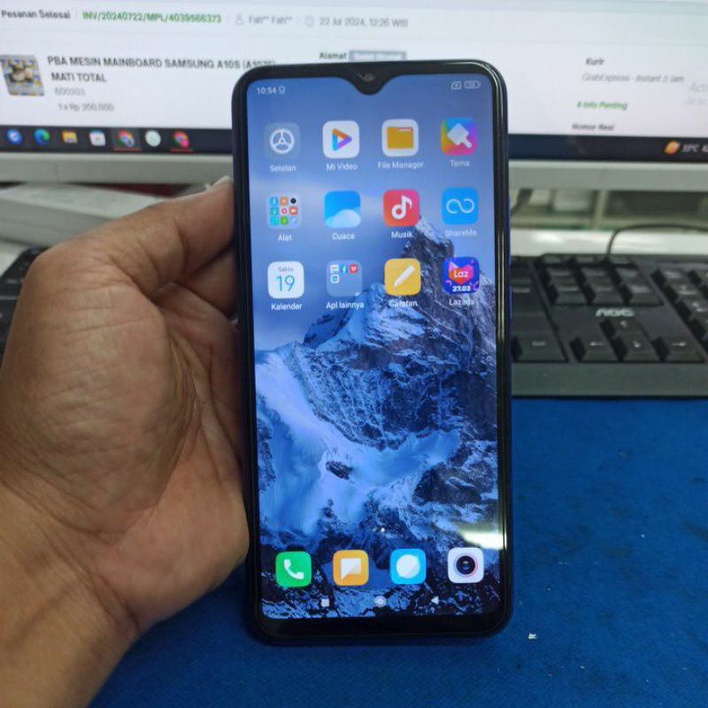 HANDPHONE BEKAS SECOND XIAOMI REDMI 9 4/64 UNIT ONLY