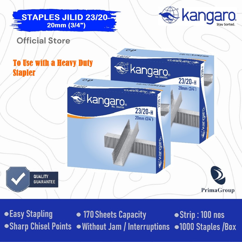 

Isi Staples Jilid 23/20 (20mm) / Heavy Duty Staples 2320 / Anak Stapler Jilid 3/4" / Necis 2320