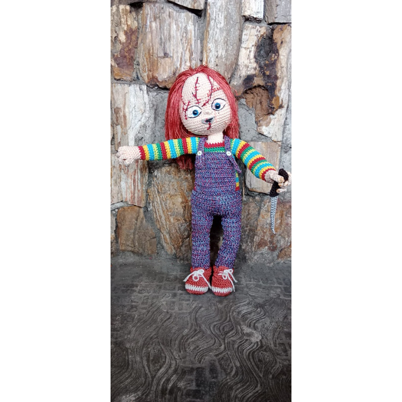 Boneka Rajut Chucky Horor