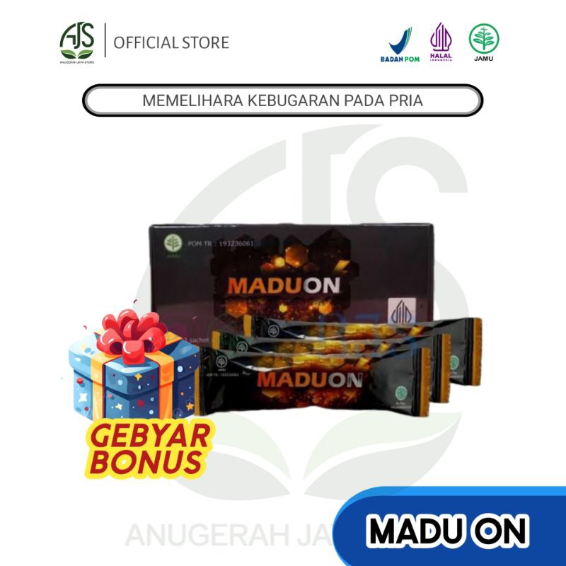 MADU ON | STAMINA PRIA | SERBUK ISI 3 SACHET