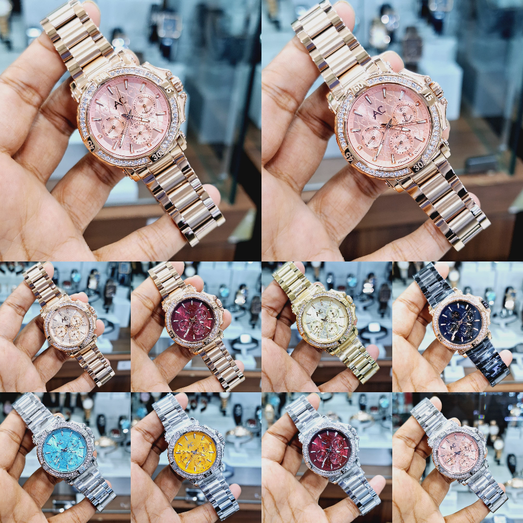 JAM TANGAN WANITA ALEXANDRE CHRISTIE AC 9205 AC9205 ROSEGOLD SAPPHIRE ORIGINAL GARANSI RESMI