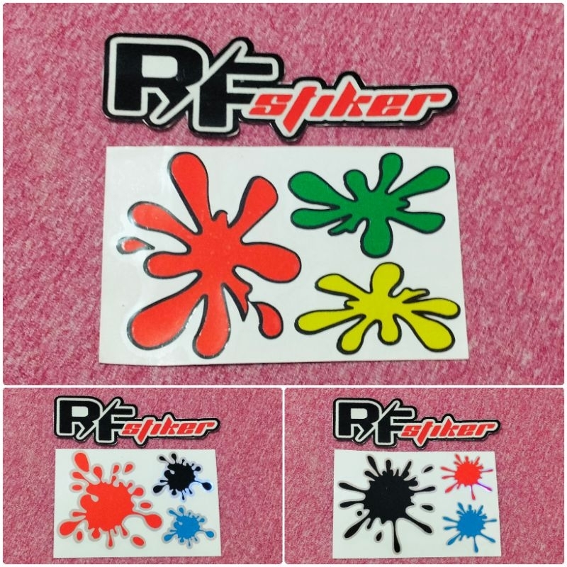 

Stiker Bercak warna lucu